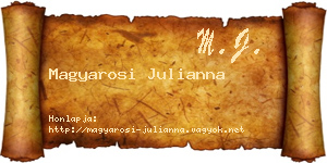 Magyarosi Julianna névjegykártya